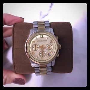 Michael Kors two-tone runway watch